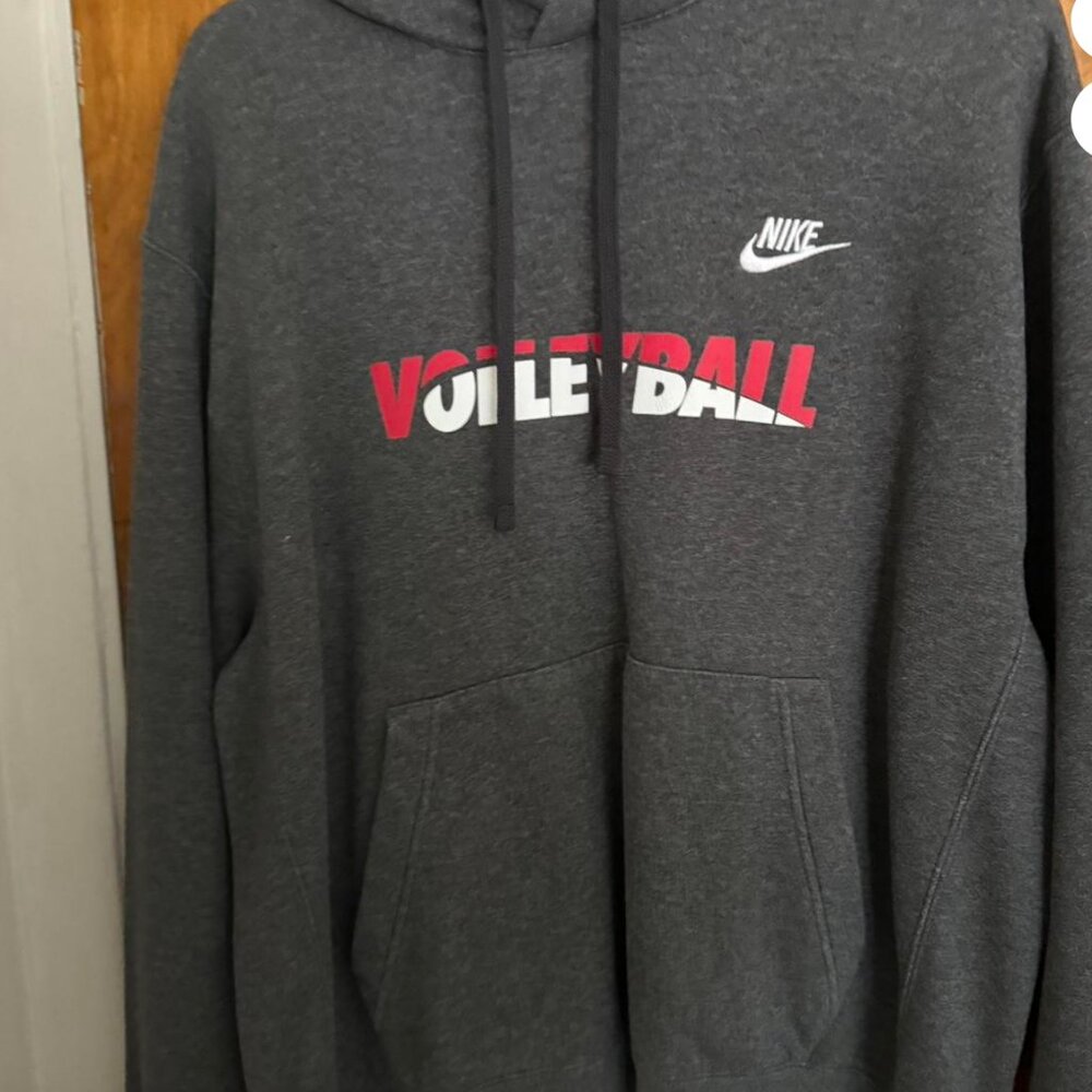 nike grey large volleyball hoodie